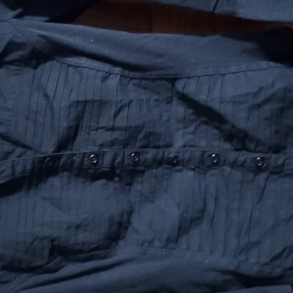 Zac & Rachel black Blouse Petite Small - Picture 3 of 4